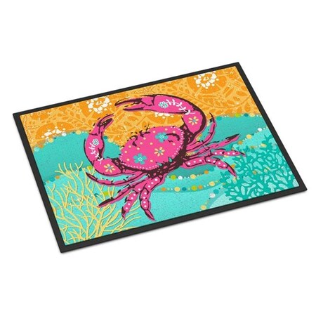 Carolines Treasures Carolines Treasures VHA3028JMAT 24 x 36 in. Coastal Pink Crab Indoor or Outdoor Mat VHA3028JMAT